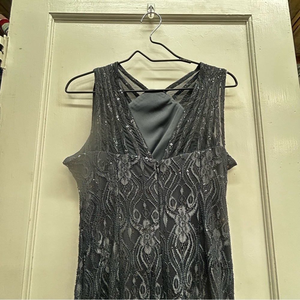 R&M Richards Gray Short Sleeve Formal Size 10 - Picture 3 of 10